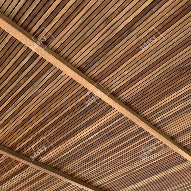 Geometric Polygonal Textured Decor Model 3D model image 3