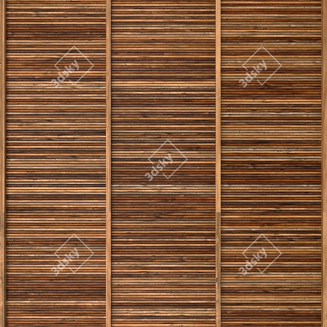 Geometric Polygonal Textured Decor Model 3D model image 4