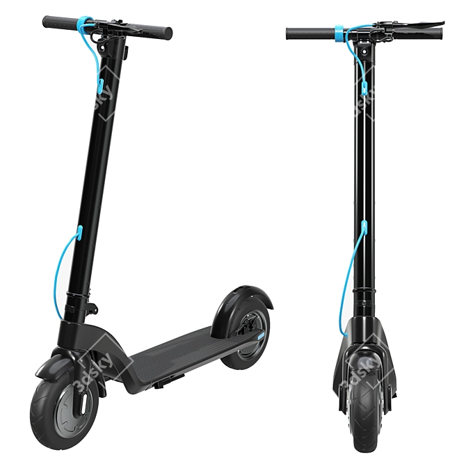 Blaupunkt ESC808 Electric Scooter Model 3D model image 1