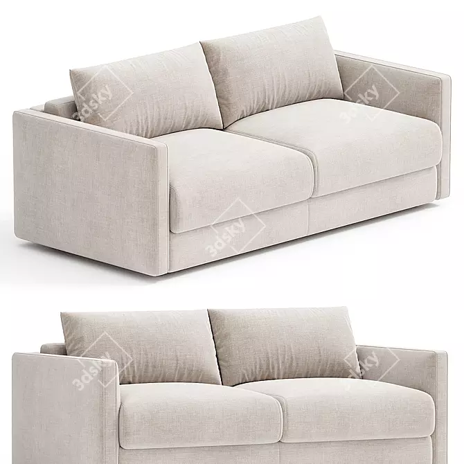 Luxury Modern Beaumont Sofa Set 3D model image 1