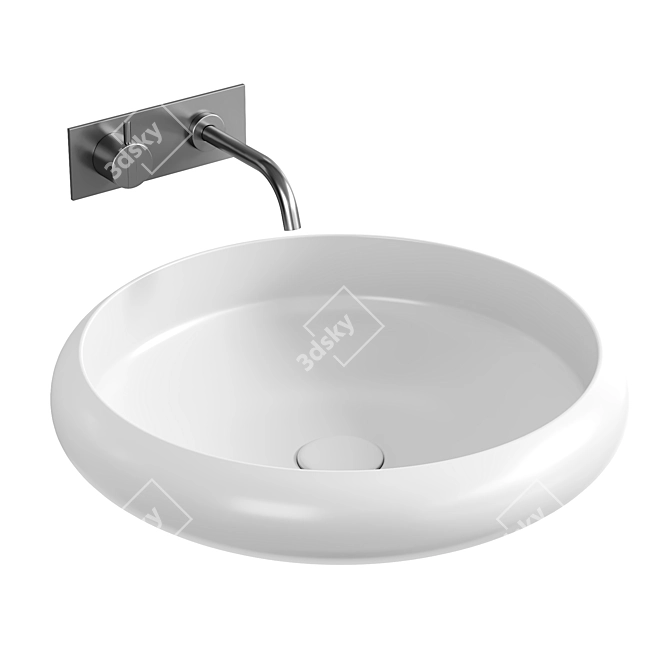 Copenhagen Bath Rosenborg Washbasins 3D model image 2