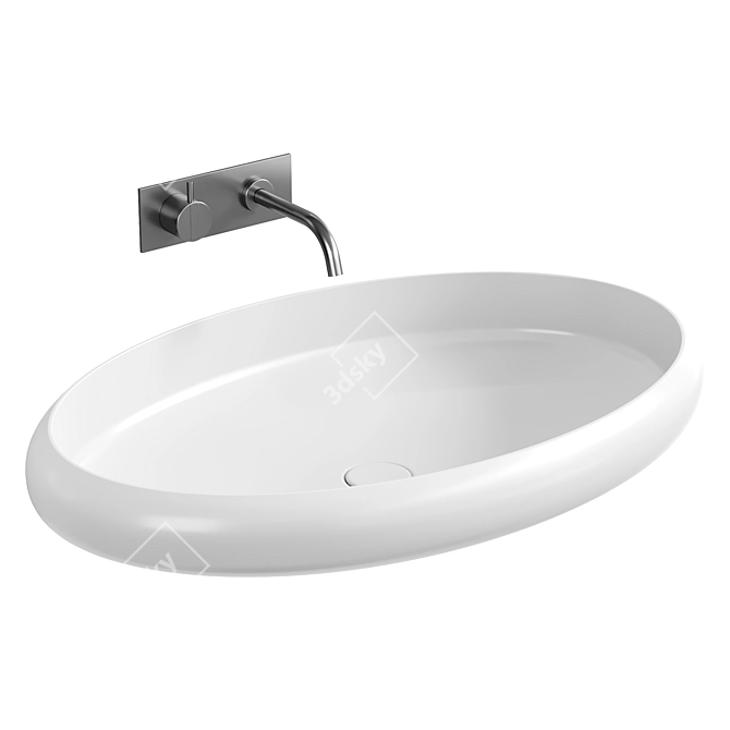 Copenhagen Bath Rosenborg Washbasins 3D model image 3