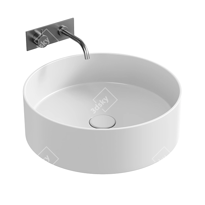 Scandinavian Design Stockholm Washbasins 3D model image 2