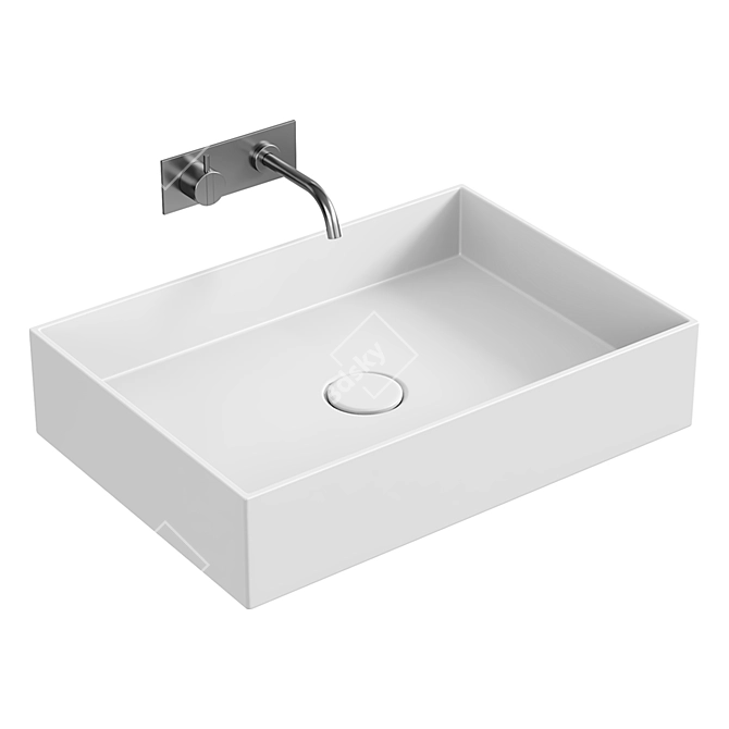 Scandinavian Design Stockholm Washbasins 3D model image 4