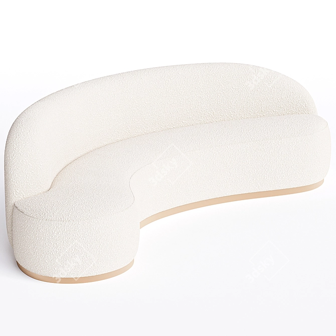 Modern 3Ds Max Sofa Render 3D model image 2