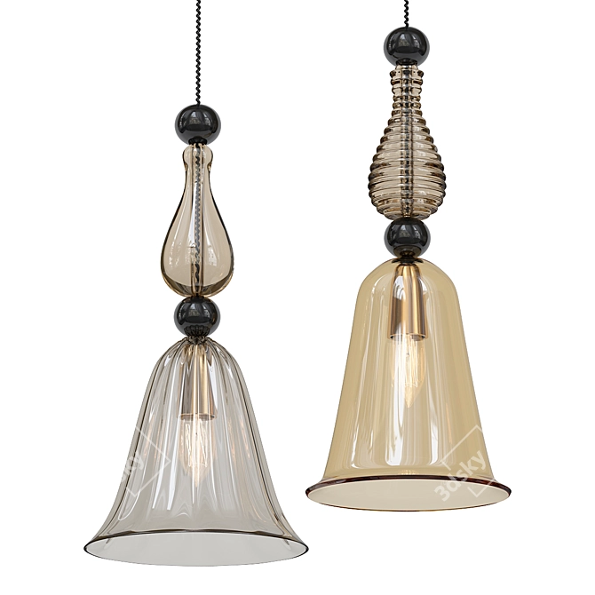 MODERN NORDIC PENDANT LAMP 3D model image 1