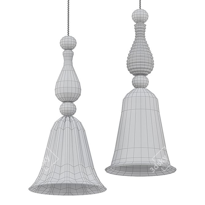 MODERN NORDIC PENDANT LAMP 3D model image 2