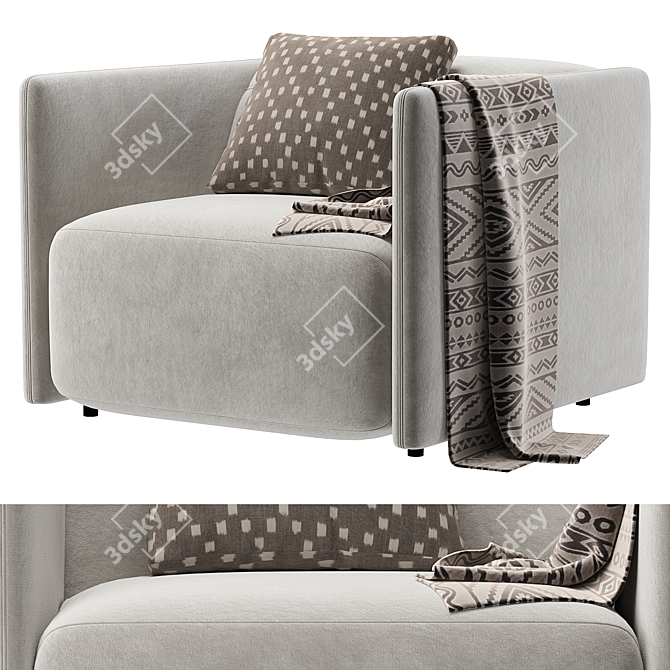 Modern Power Recliner Chair 3D model image 1