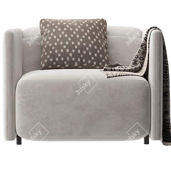 Modern Power Recliner Chair 3D model image 3