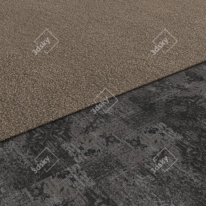 Versatile Square Carpet Collection 3D model image 2