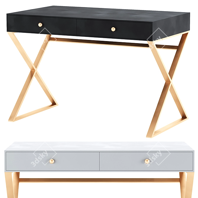 Adjustable Desk Koura, Color Variants 3D model image 1