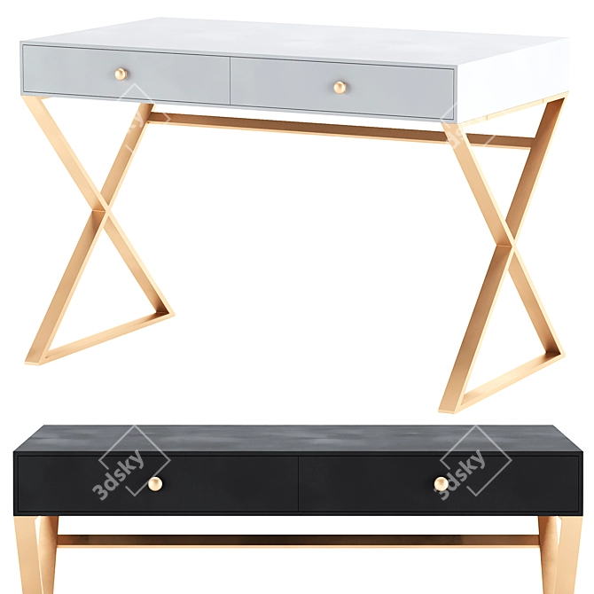 Adjustable Desk Koura, Color Variants 3D model image 2
