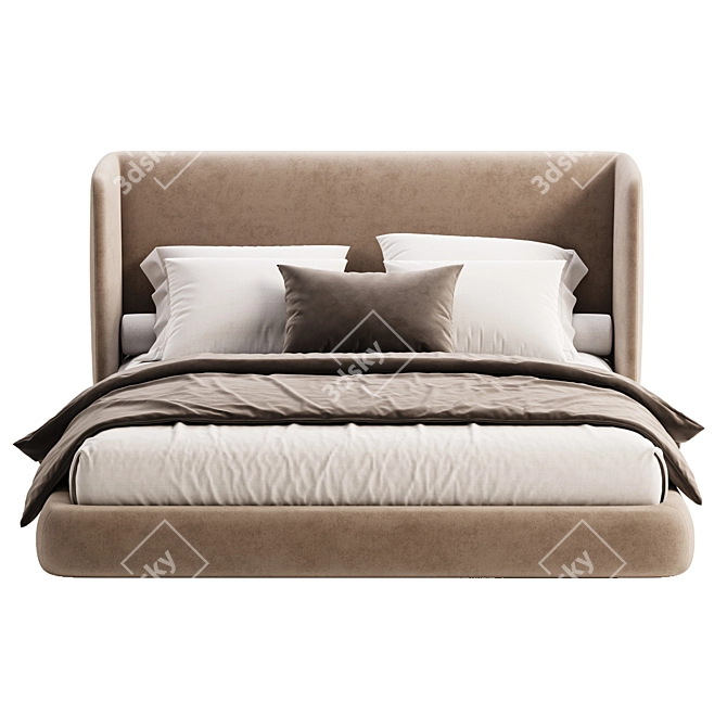 Luxury Modern Virgin Bed by Misura Emme 3D model image 4