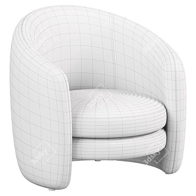 Modern 2015 Fernie Chair 3D model image 6