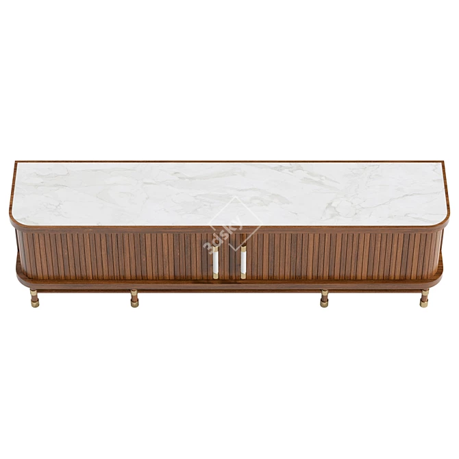 UV-Unwrapped Media Cabinet 3D model image 3