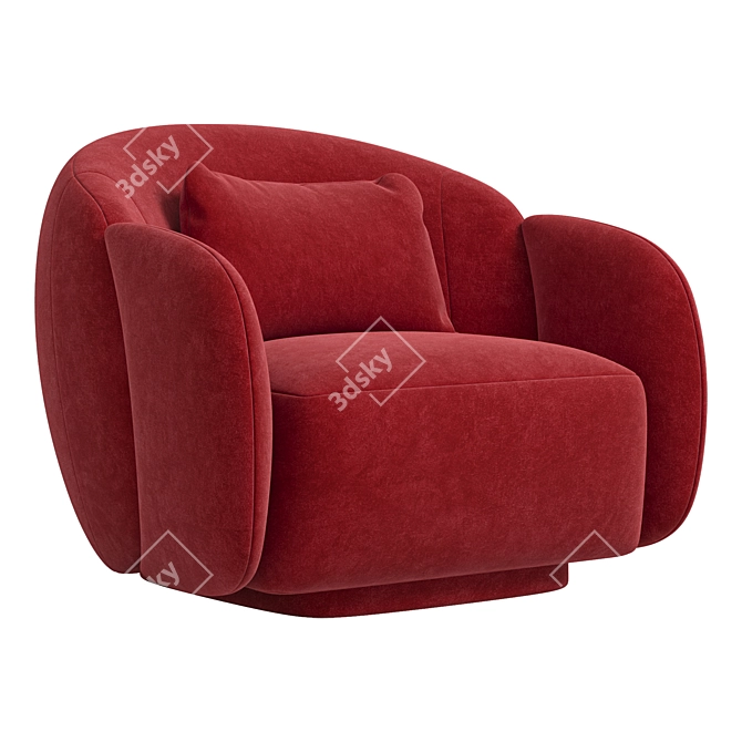 Elegant Modern Nice Armchair in 2014 3D model image 4