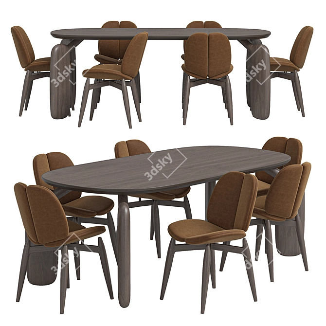 PULP Dining Set with Chair 3D model image 3
