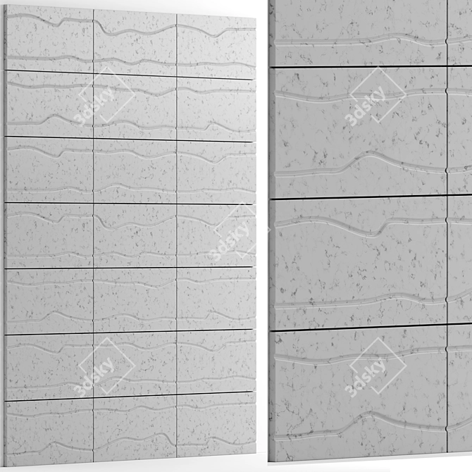 Luxury Marble Wall Tiles, 600x300mm 3D model image 4