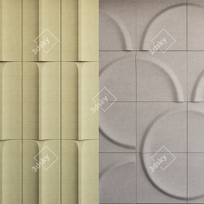 Elemental Acoustic Panels: Gaia Inspired 3D model image 8