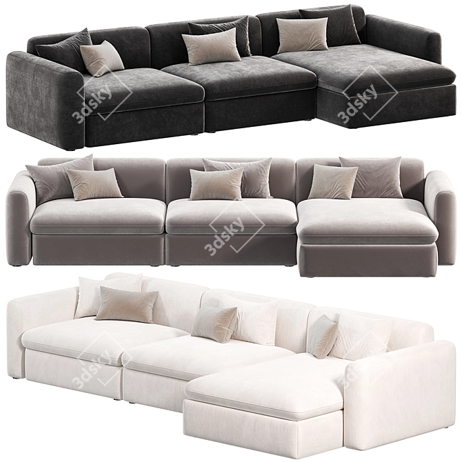  Luxe Botero Sofa by Casamilano 3D model image 2