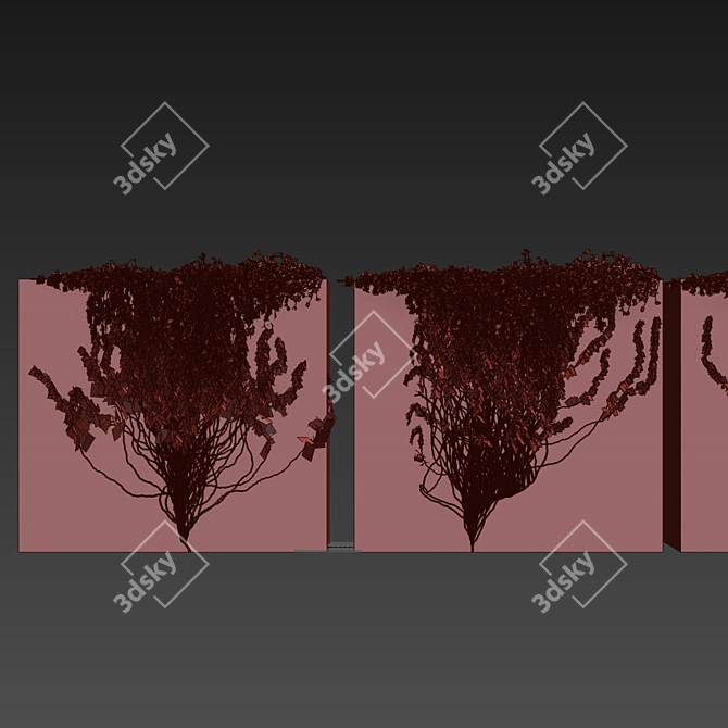 Premium Ivy Outdoor Plant Model 3D model image 7
