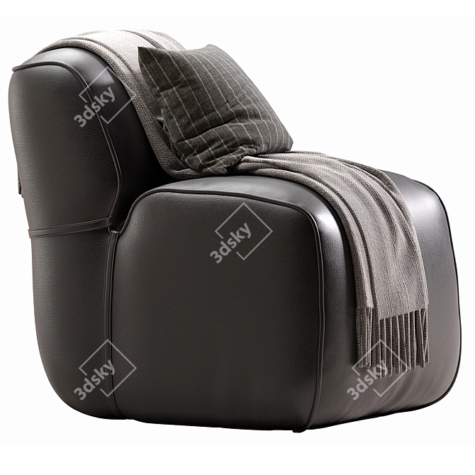 Cozy Soft Armchair 2016 3D model image 4