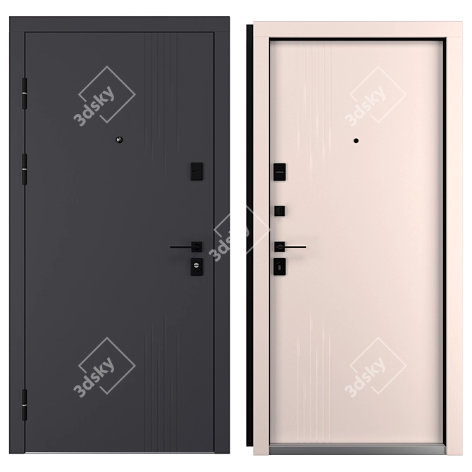 Bonita (Abvehr) Metal Entry Door 3D model image 3