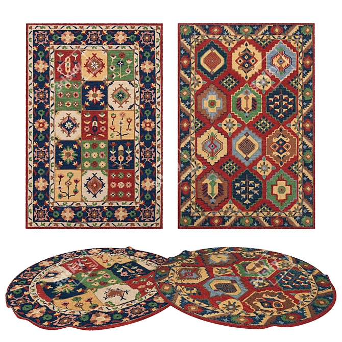 Versatile 3D Carpet Set 3D model image 1