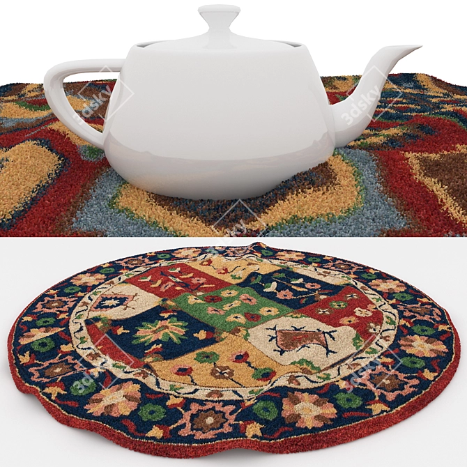 Versatile 3D Carpet Set 3D model image 4