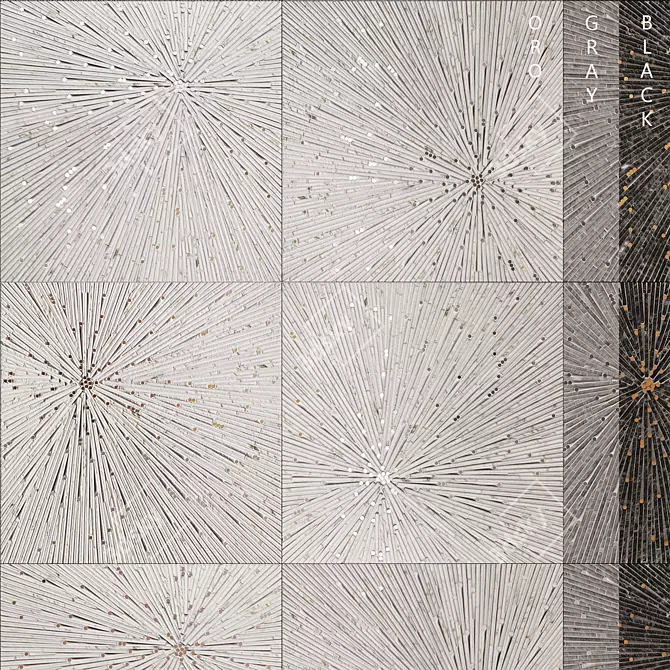 Étoile Tiles from Mosaique Surface 3D model image 1