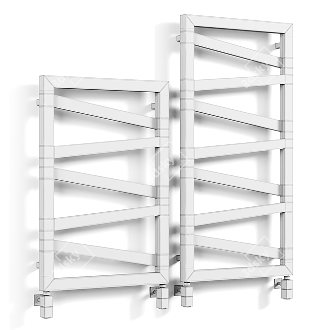 Modern Steel Towel Warmer Product 3D model image 3