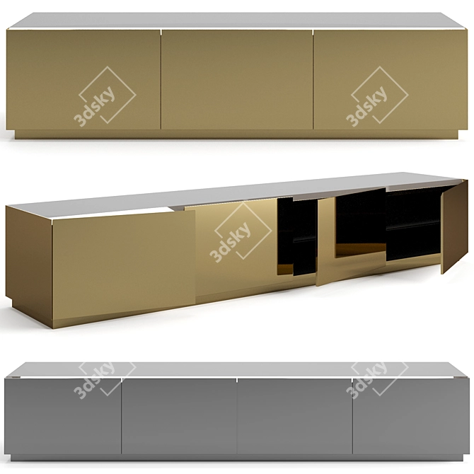 Elegant Visionnaire Gareth Chest Drawers 3D model image 1