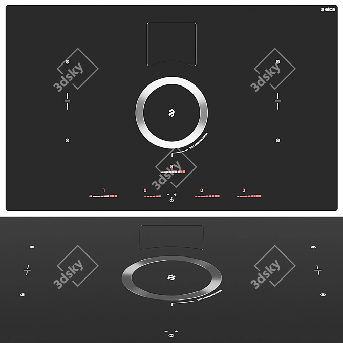 Invisible Suction Switch Hob 3D model image 1