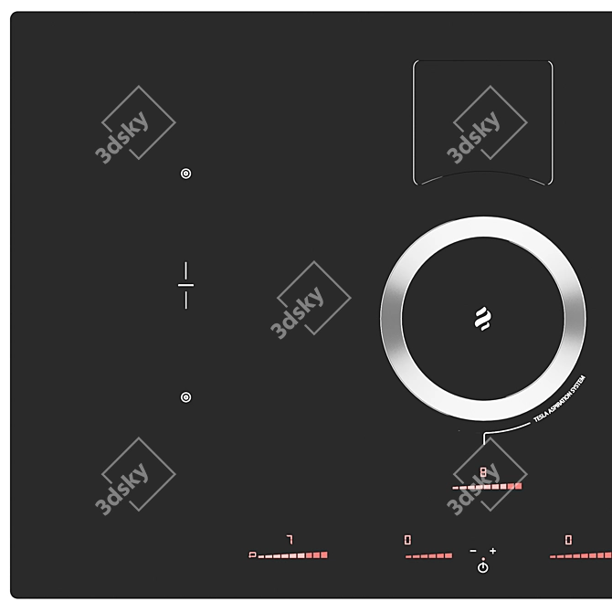 Invisible Suction Switch Hob 3D model image 4