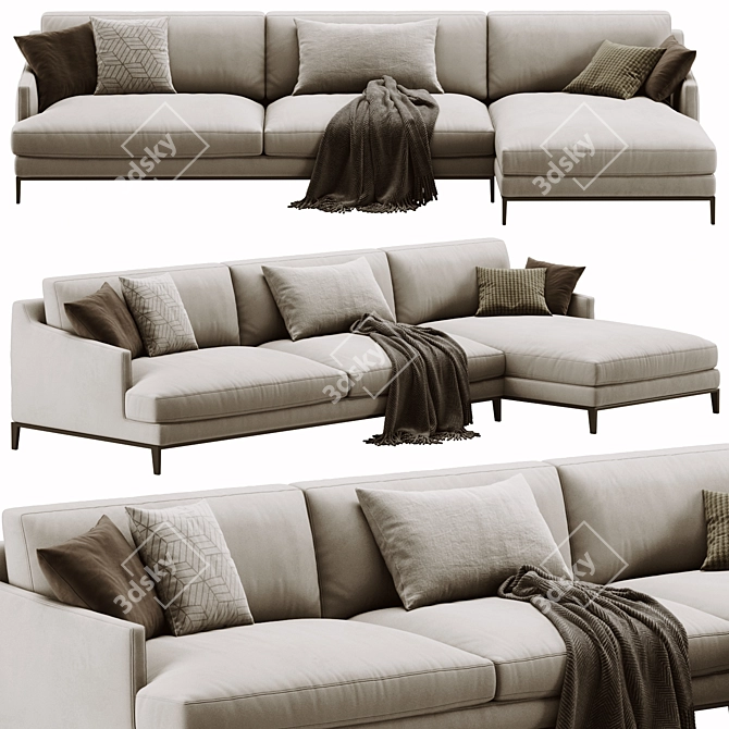 Modern Poliform Bellport Sofa 3Ds 3D model image 1