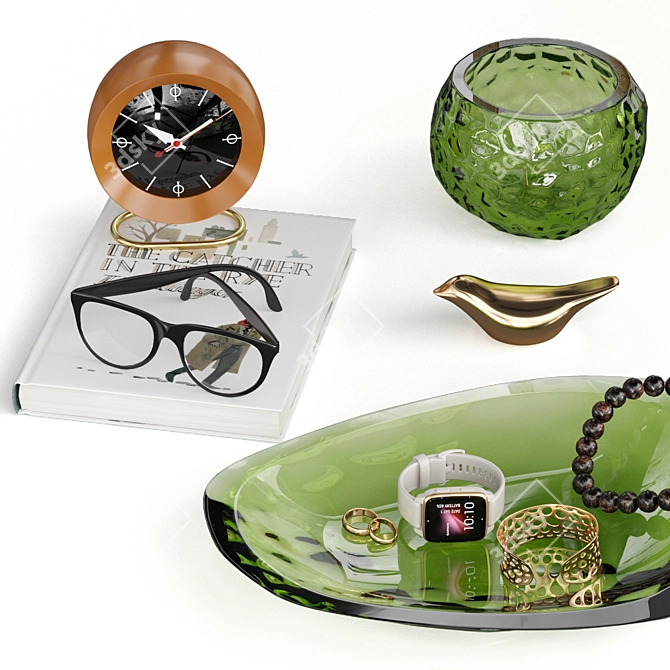Deluxe Decor Set: Garmin, Vitra, Blu Dot 3D model image 2