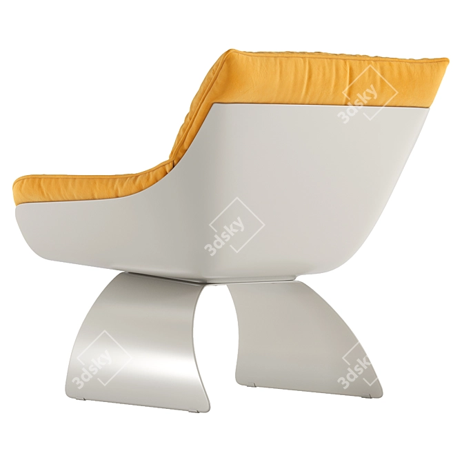 Contemporary Turri Silhouette Armchair 3D model image 3