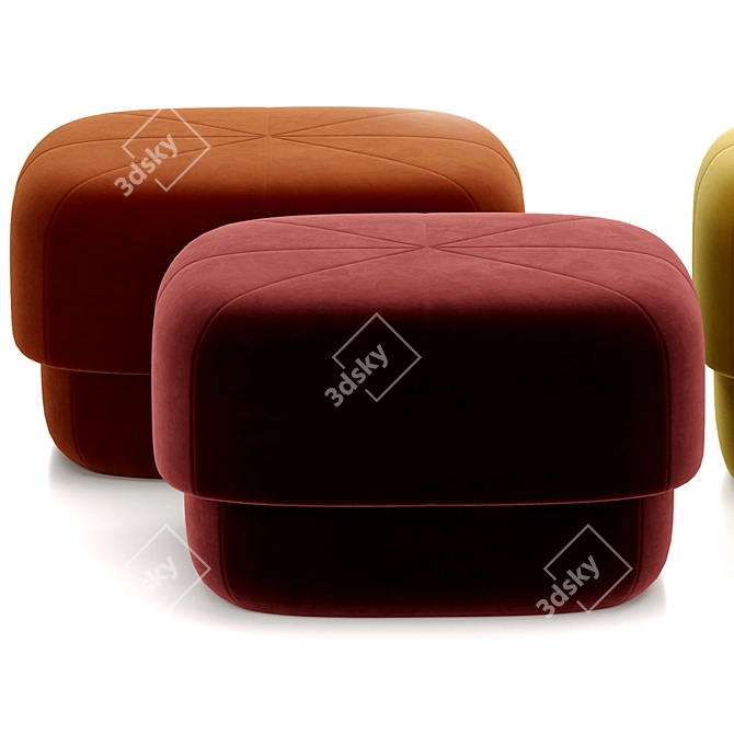 Circus Pouf 3D Model Collection 3D model image 1