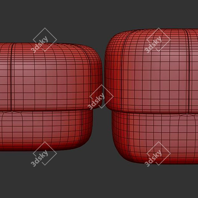 Circus Pouf 3D Model Collection 3D model image 2