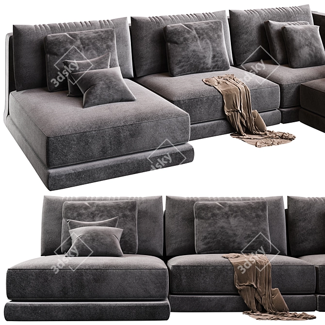 Corona Vray Sofa Model Render 3D model image 2