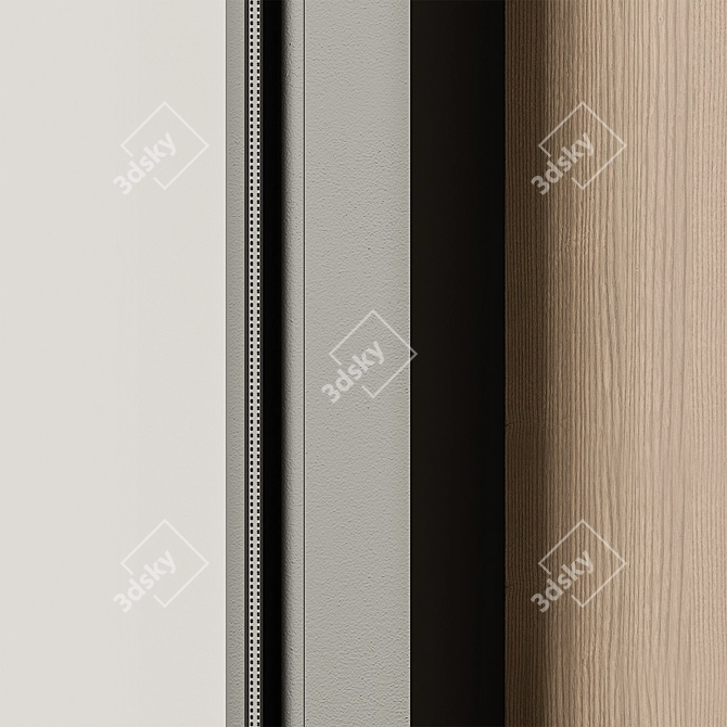 Mini White Window Frame Set 3D model image 3