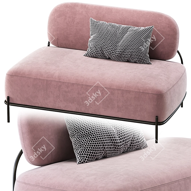 Pink Sofa Gawaii - 2013 Model 3D model image 3