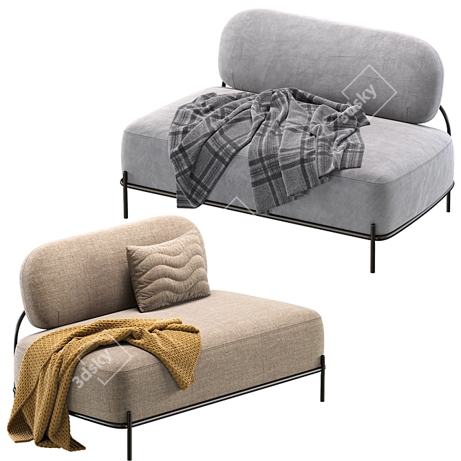 Pink Sofa Gawaii - 2013 Model 3D model image 6