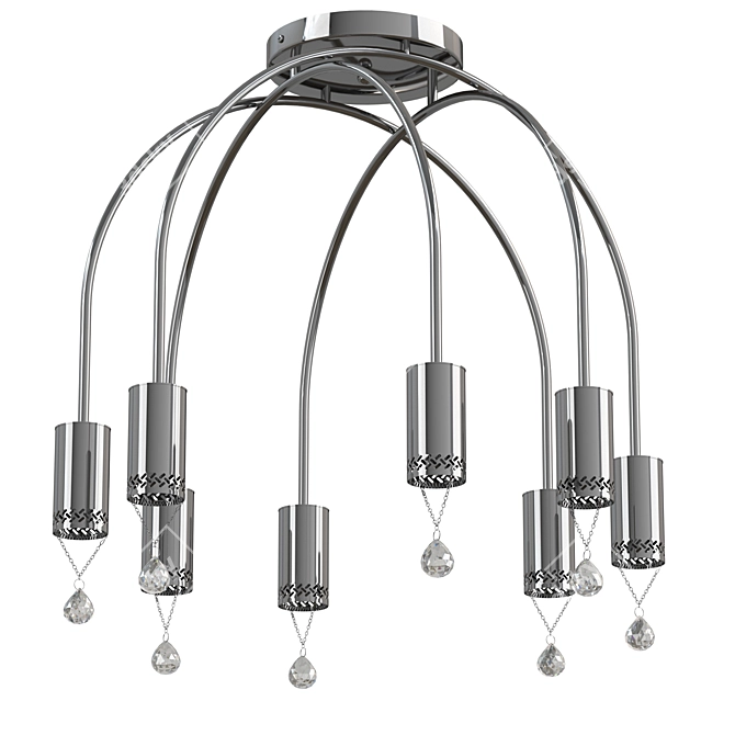 Elegance Illuminated: Vele Luce Chandelier 3D model image 1