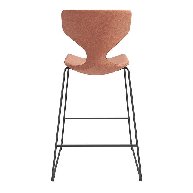 Elegant Italian Bar Stool Quo 3D model image 4