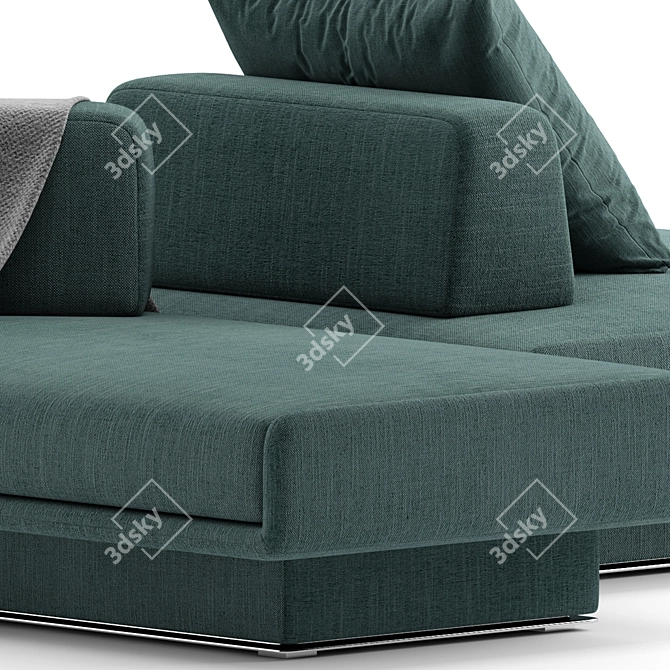 Modern Modular Fabric Sofa Collection 3D model image 5