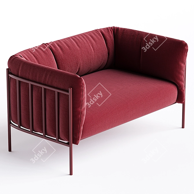 Modern 2-Seater LOGGIA Sofa 3D model image 3