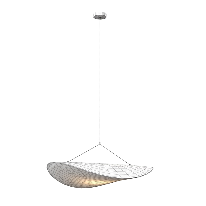 Sleek & Contemporary Tense Pendant 3D model image 3
