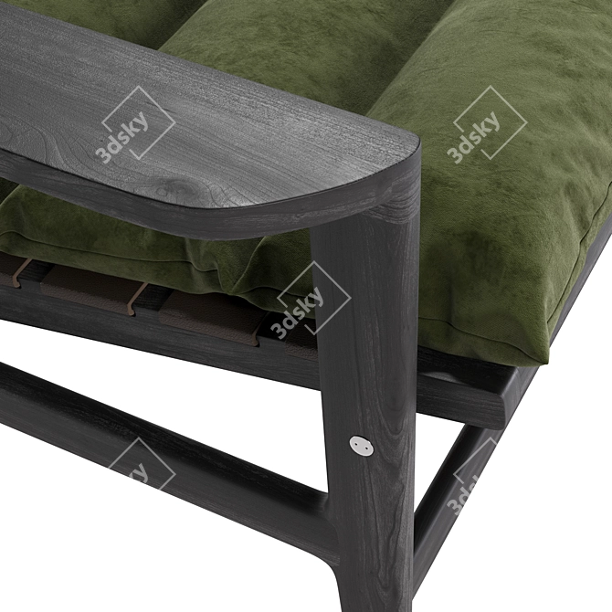 Modern Comfort Poliform Ipanema Chair 3D model image 3