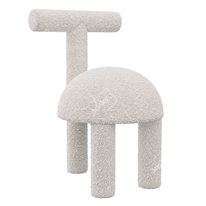 Elegant Domo Chair by Lara Batista 3D model image 4